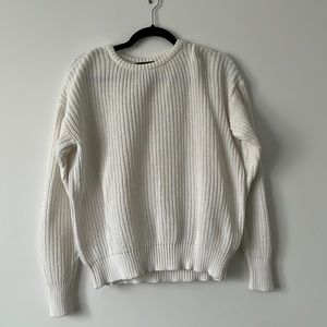 white american apparel fisherman sweater